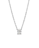 Solo Oval Diamond Pendant - Lab Grown Diamond