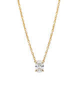 Solo Oval Diamond Pendant - Lab Grown Diamond