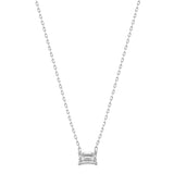 Solo Emerald Diamond Pendant - Lab Grown Diamond