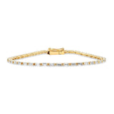 Tiny Tennis Bracelet - Baguette - bascijewellery