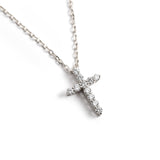 Diamond Cross Necklace - bascijewellery