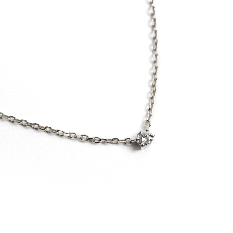 Tiny Solo Necklace - Round - bascijewellery