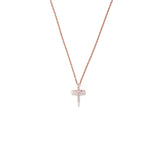 Diamond Cross Necklace - bascijewellery