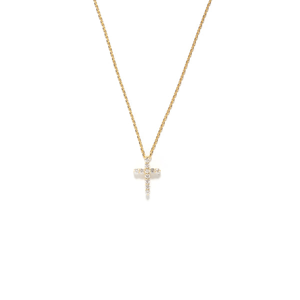 Diamond Cross Necklace - bascijewellery