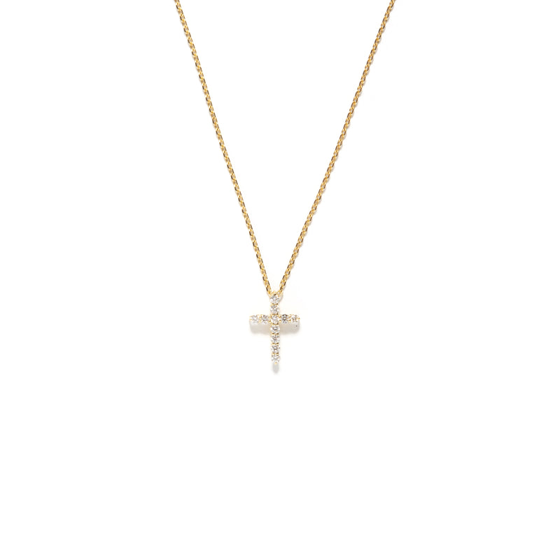 Diamond Cross Necklace - bascijewellery