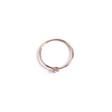 Tiny Solo Ring - Round - bascijewellery