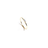 Tiny Solo Ring - Baguette - bascijewellery