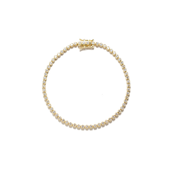 Tiny Tennis Bracelet - Classic - bascijewellery